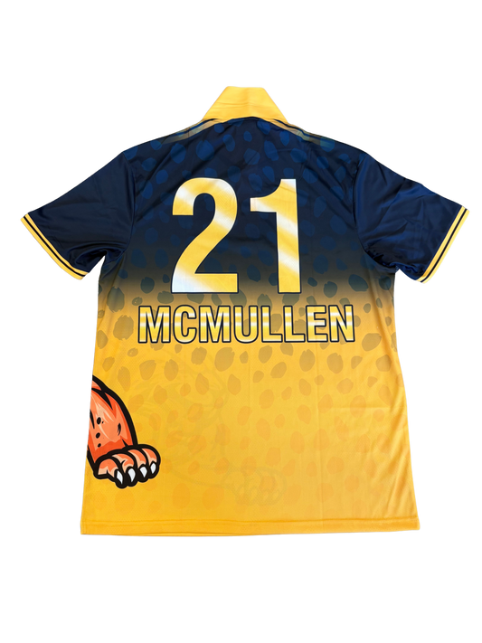 Brandon McMullen Surrey Jaguars 2025 GT20 Match Issue SS Playing Shirt