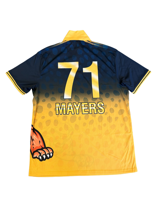Kyle Mayers Surrey Jaguars 2025 GT20 Match Issue SS Playing Shirt