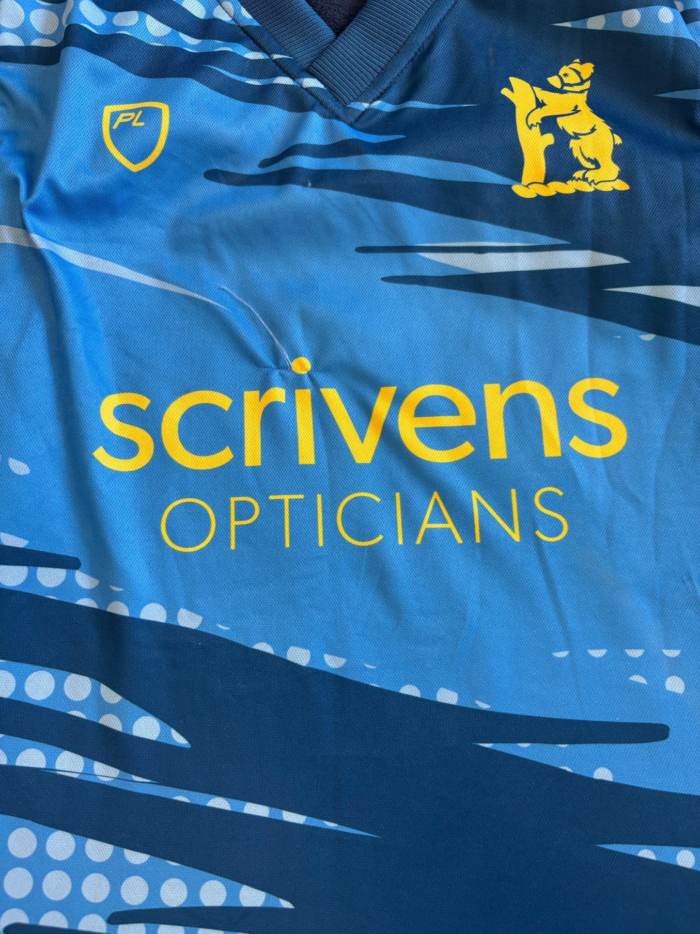Sam Hain Warwickshire 2025 MB50 Match Worn Playing Pullover