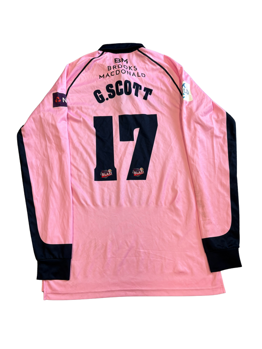 George Scott Middlesex 2016 T20 Match Worn LS Playing Shirt