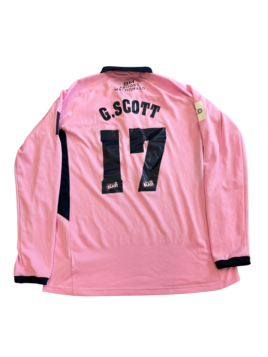 George Scott Middlesex 2017 T20 Match Worn LS Playing Shirt
