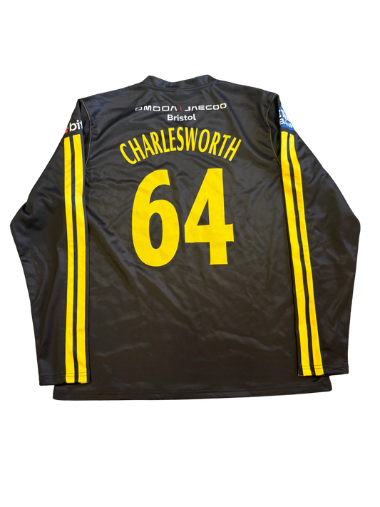 Ben Charlesworth Gloucestershire 2025 MB50 Match Worn LS Playing Jumper
