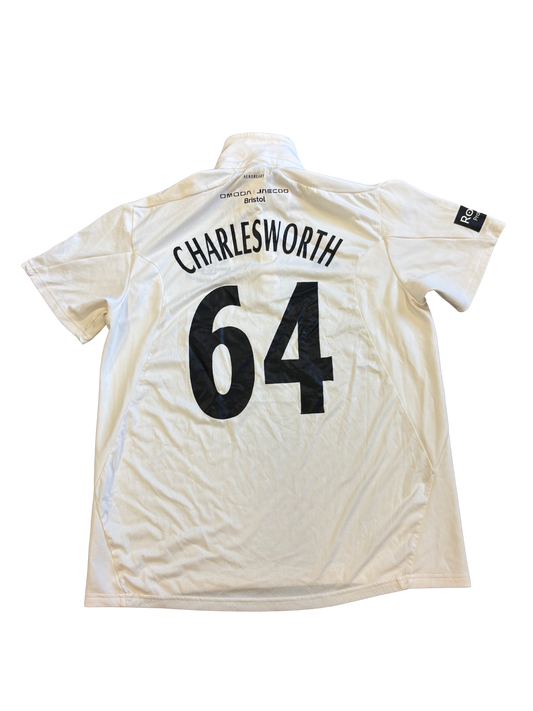 Ben Charlesworth Gloucestershire 2025 County Championship Match Worn SS Playing Shirt
