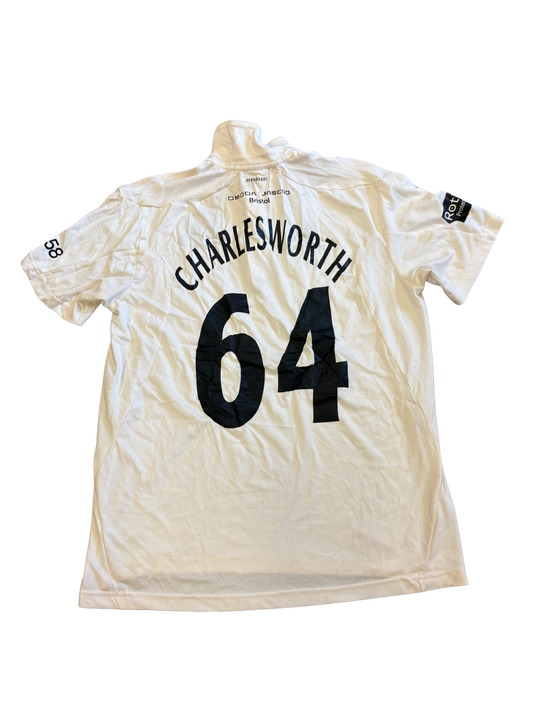 Ben Charlesworth Gloucestershire 2025 County Championship Match Worn SS Playing Shirt