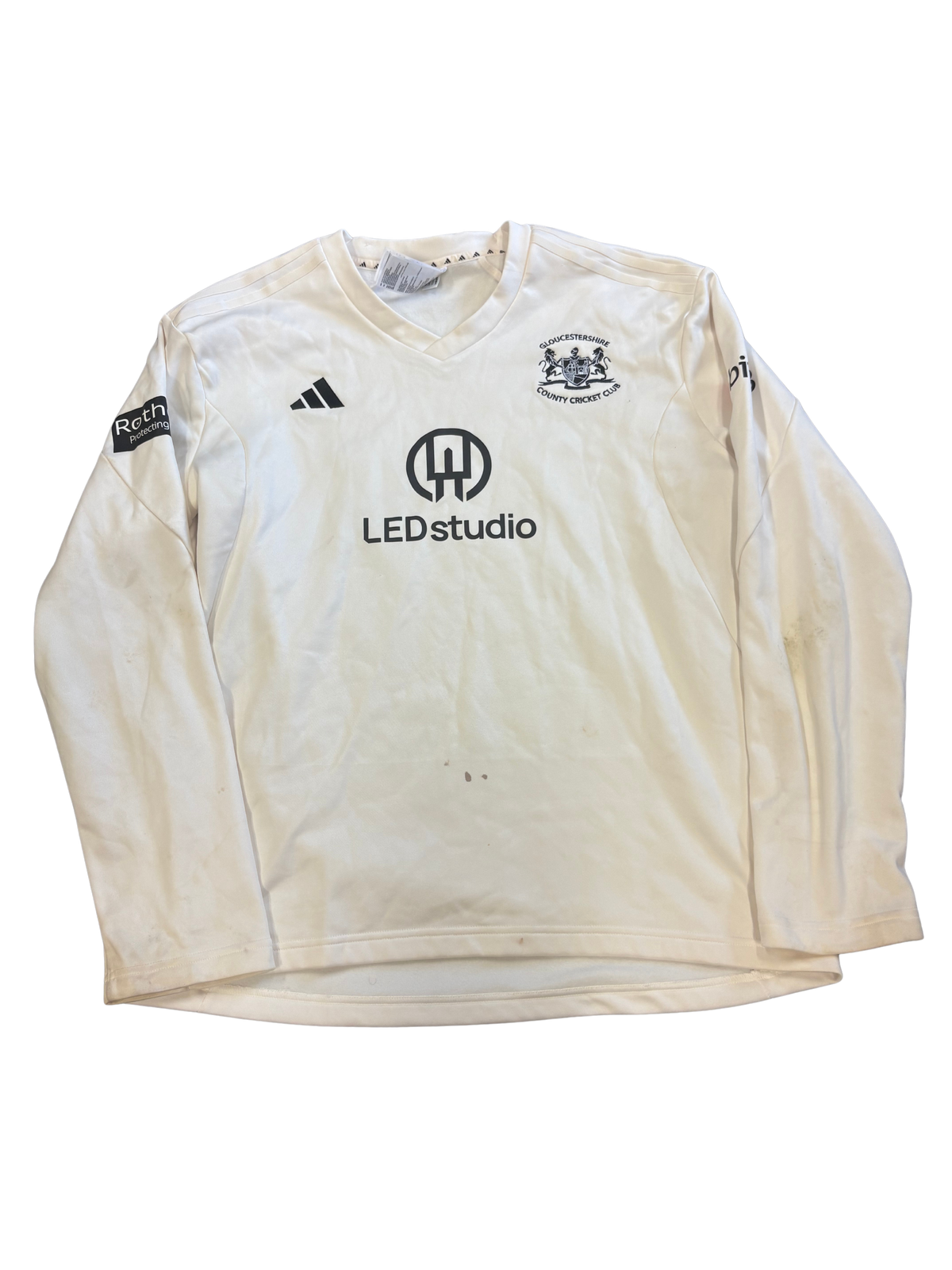 Ben Charlesworth Gloucestershire 2025 County Championship Match Worn LS Playing Jumper