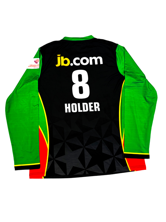 Jason Holder St Kitts and Nevis Patriots 2025 CPL Match Issue LS Playing Shirt