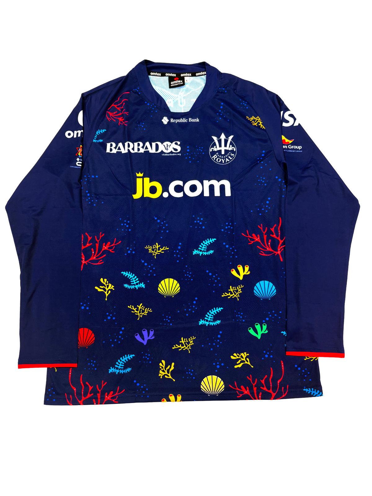 Barbados Royals 2025 CPL Player Issue LS Training T-Shirt