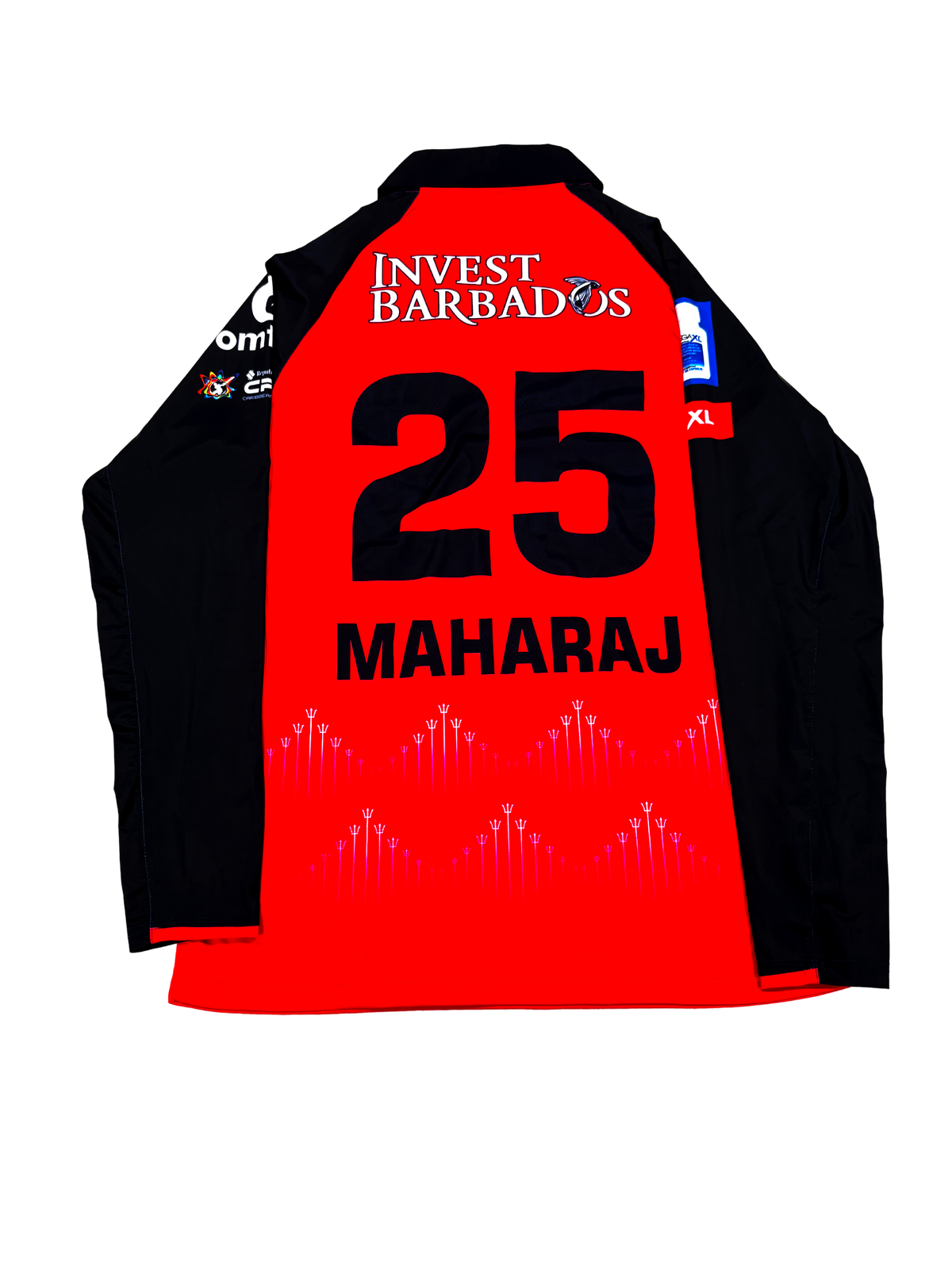 Keshav Maharaj Barbados Royals 2024 CPL Match Issue LS Playing Shirt
