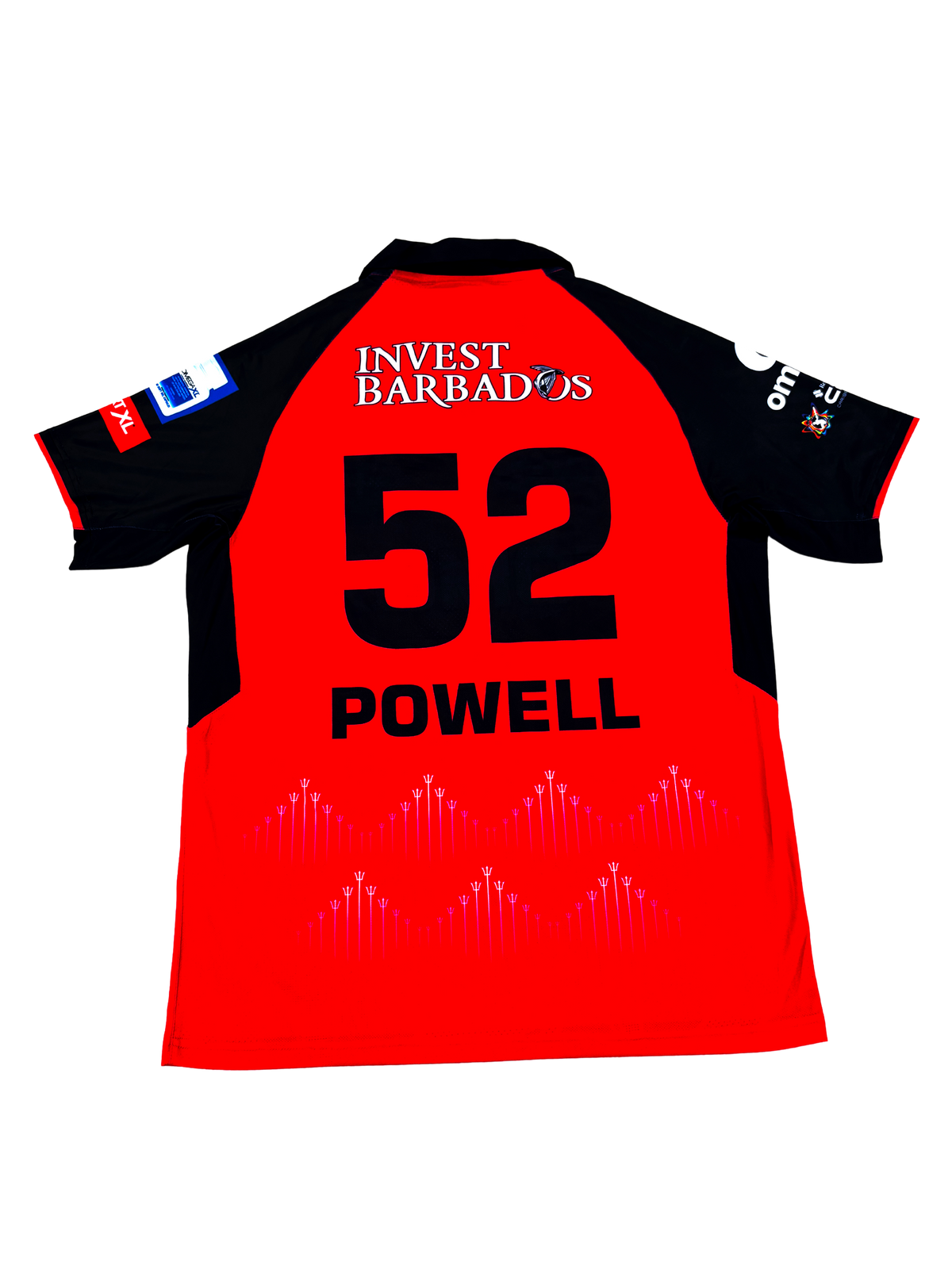Rovman Powell Barbados Royals 2024 CPL Match Issue SS Playing Shirt