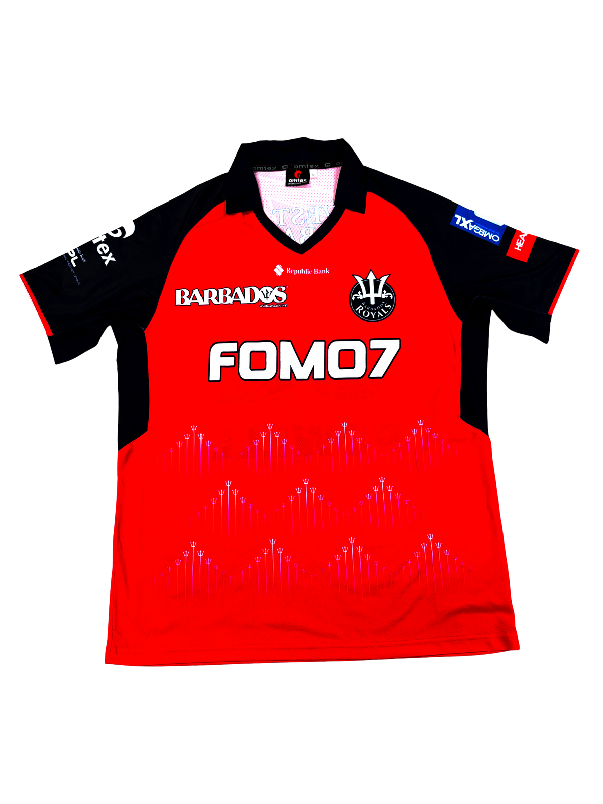 Rovman Powell Barbados Royals 2024 CPL Match Issue SS Playing Shirt