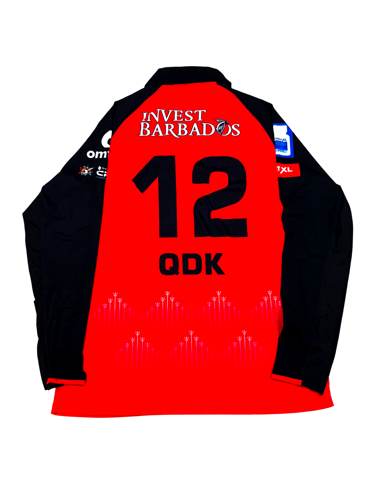 QDK Barbados Royals 2024 CPL Match Issue LS Playing Shirt