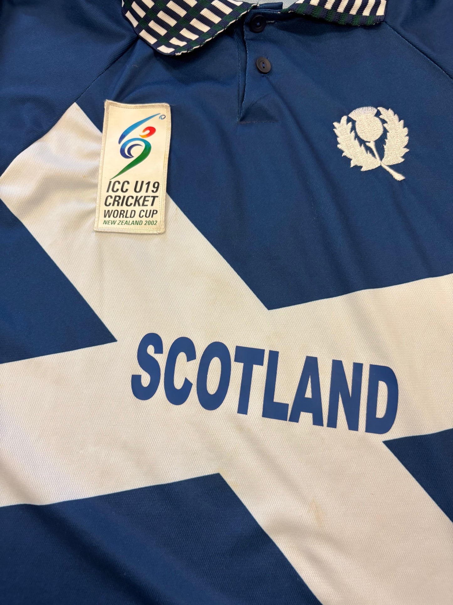 John Gray Scotland U19s 2002 CWC Match Worn LS Playing Shirt