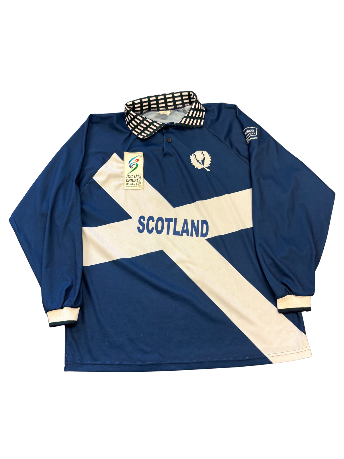 John Gray Scotland U19s 2002 CWC Match Worn LS Playing Shirt