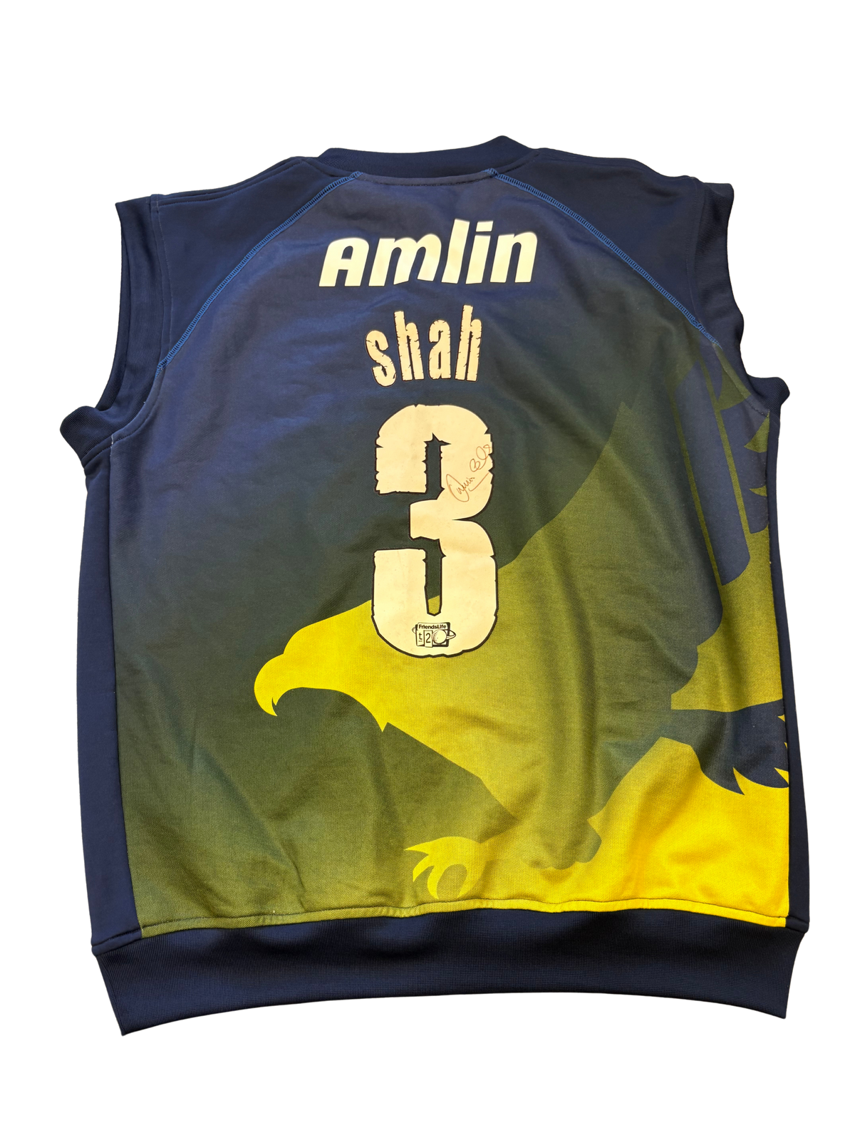 Owais Shah Essex Eagles T20 Match Worn And Signed Playing Pullover