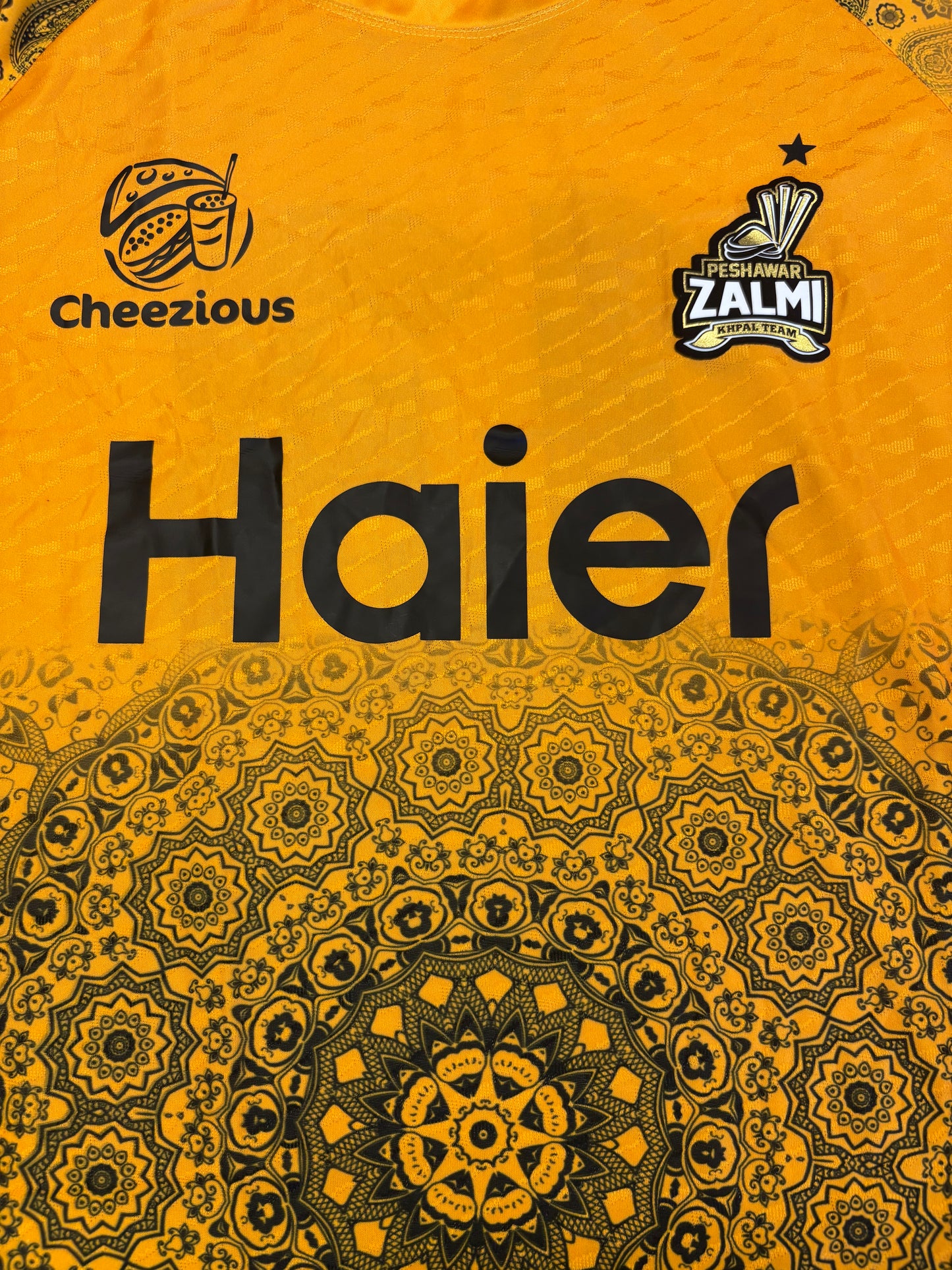 Sufyan Moqim Peshawar Zalmi 2025 PSL Match Issue LS Playing Shirt