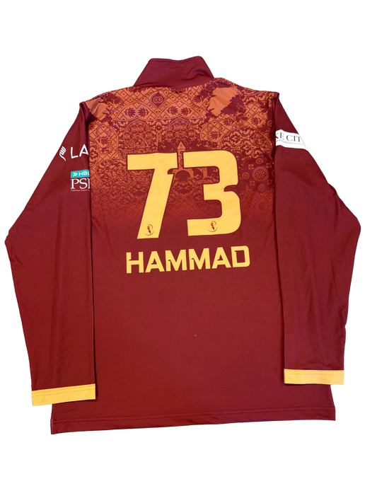 Hammad Azam Hyderabad Kingsmen 2026 PSL Match Issue LS Playing Shirt