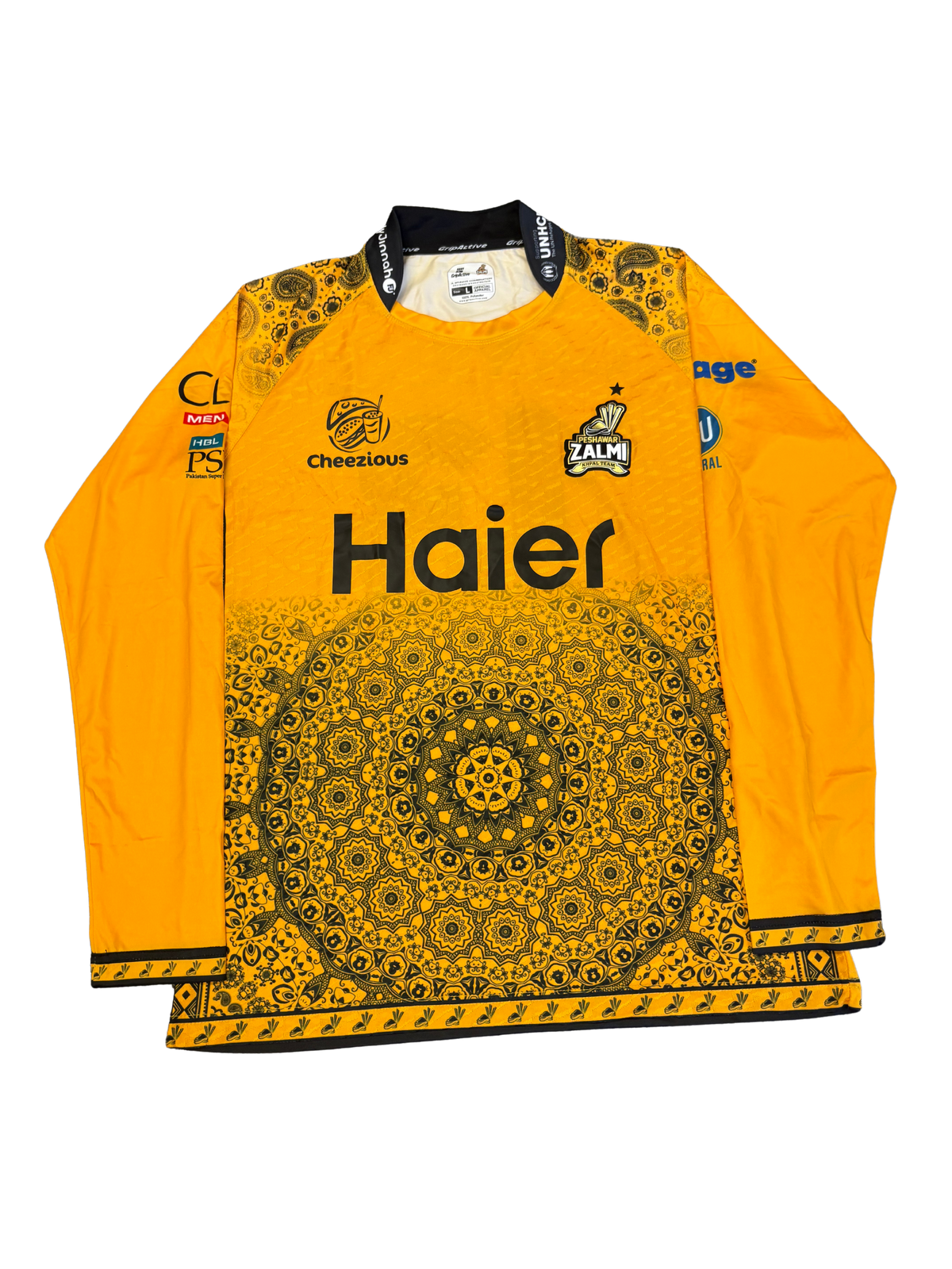 Sufyan Moqim Peshawar Zalmi 2025 PSL Match Issue LS Playing Shirt