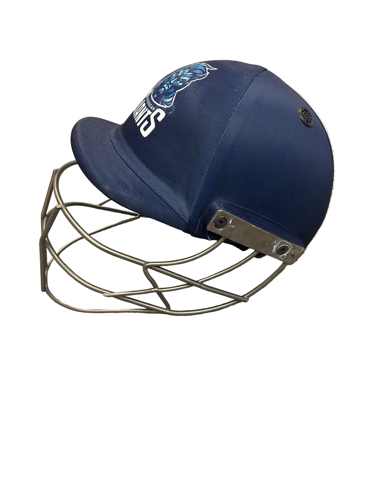 Caribbean Giants Max60 Shrey Air Titanium Match Used Helmet