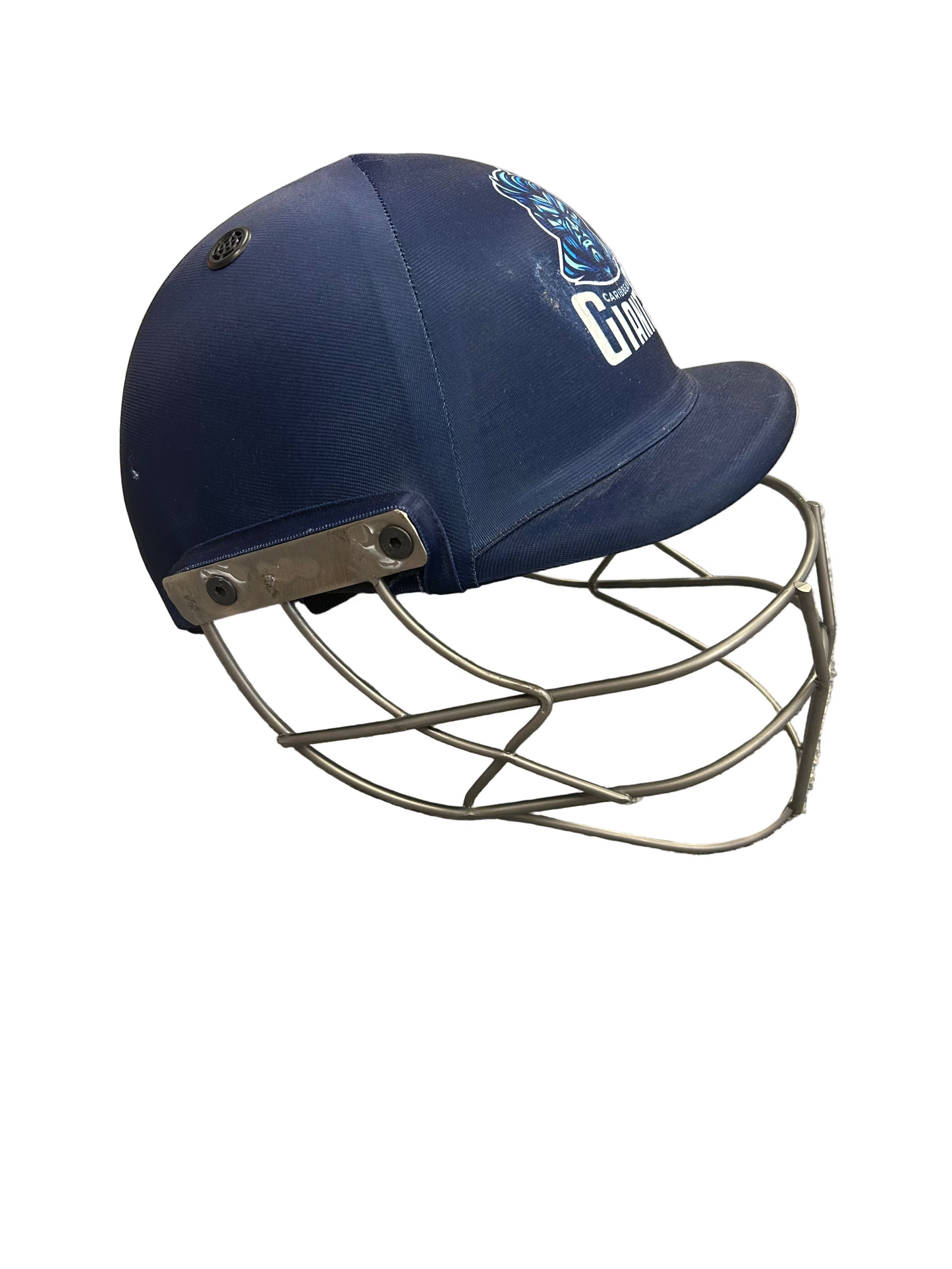Caribbean Giants Max60 Shrey Air Titanium Match Used Helmet