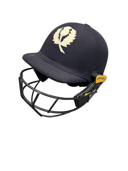 Scotland Masuri T-Line Titanium Match Used Cricket Helmet