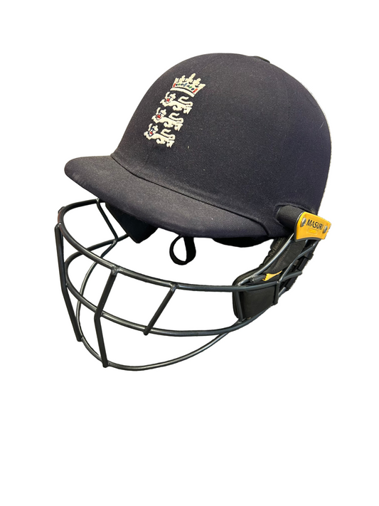 England Masuri T-Line Titanium Match Used Cricket Helmet