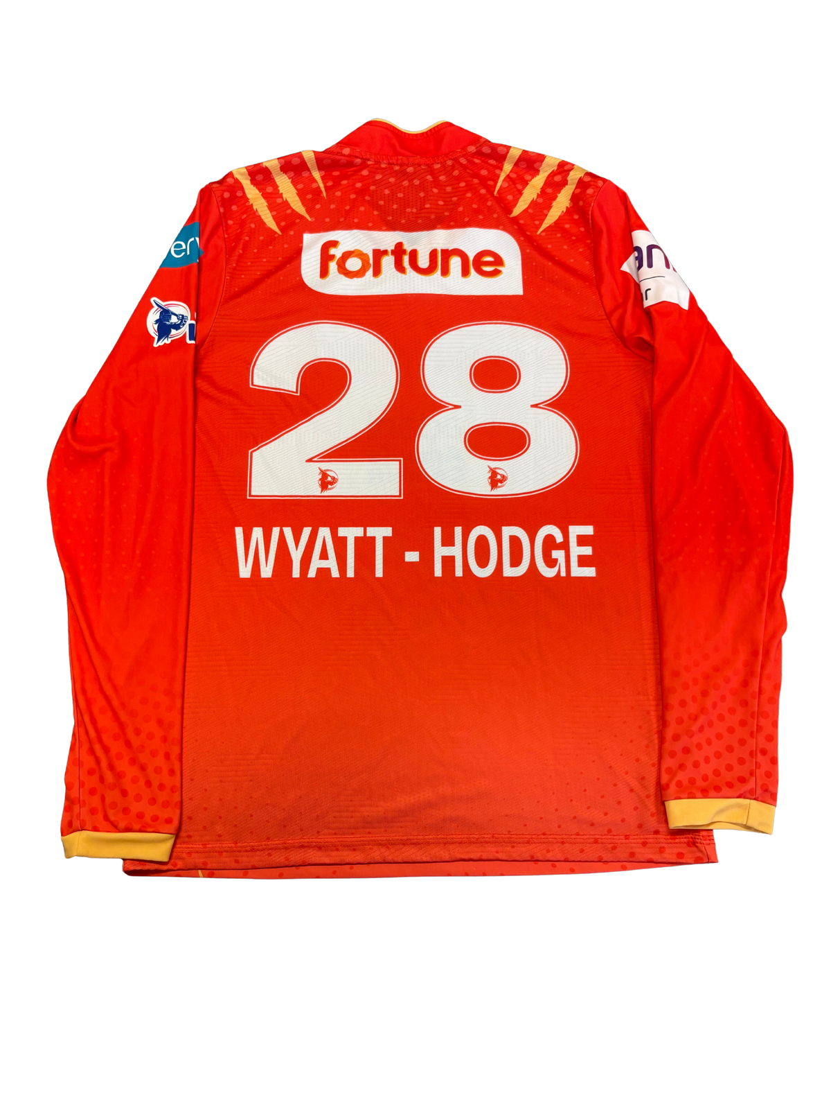 Danni Wyatt-Hodge Gujarat Giants 2025 WPL Match Worn LS Playing Shirt