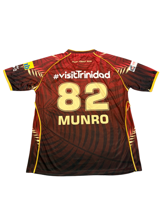 Colin Munro Trinbago Knight Riders 2025 CPL Match Issue SS Playing Shirt