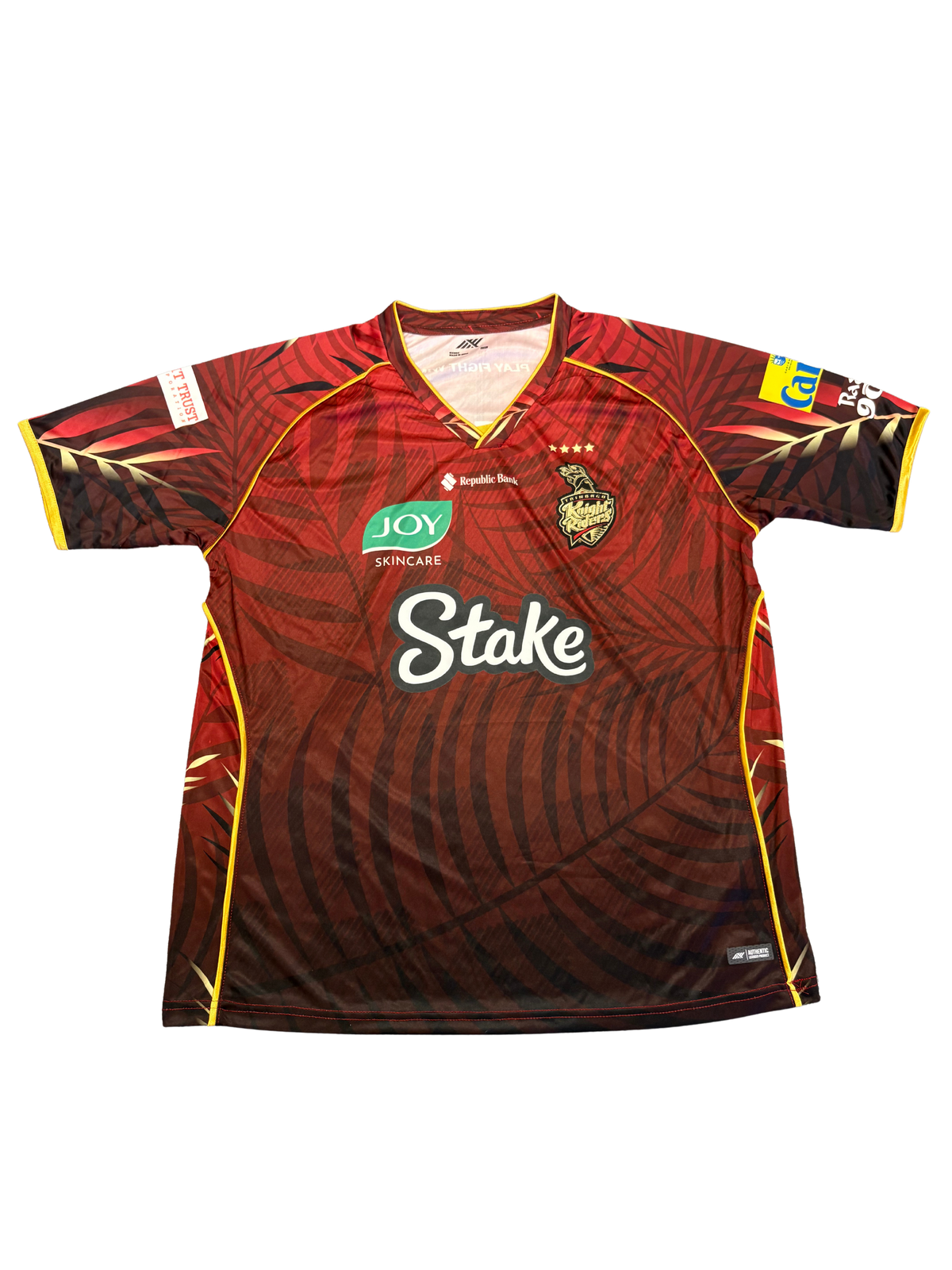 Darren Bravo Trinbago Knight Riders 2025 CPL Match Issue SS Playing Shirt