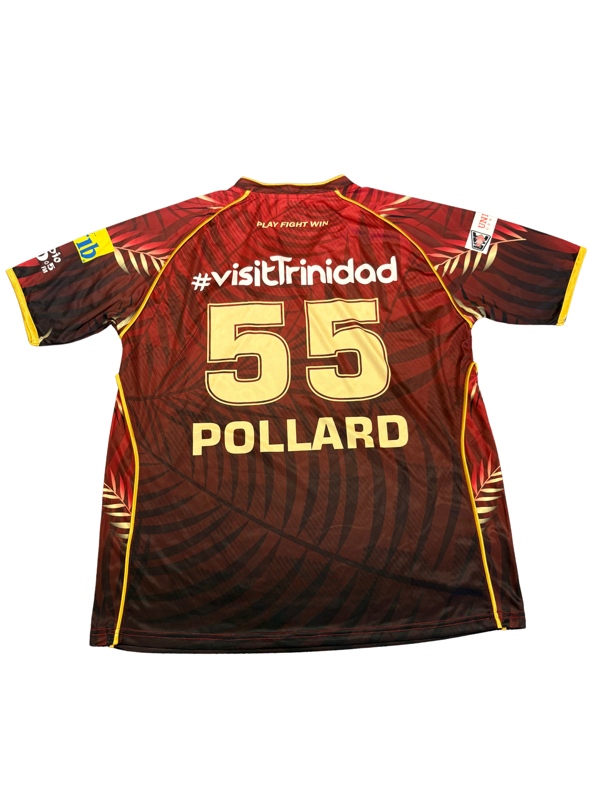 Kieron Pollard Trinbago Knight Riders 2025 CPL Match Issue SS Playing Shirt
