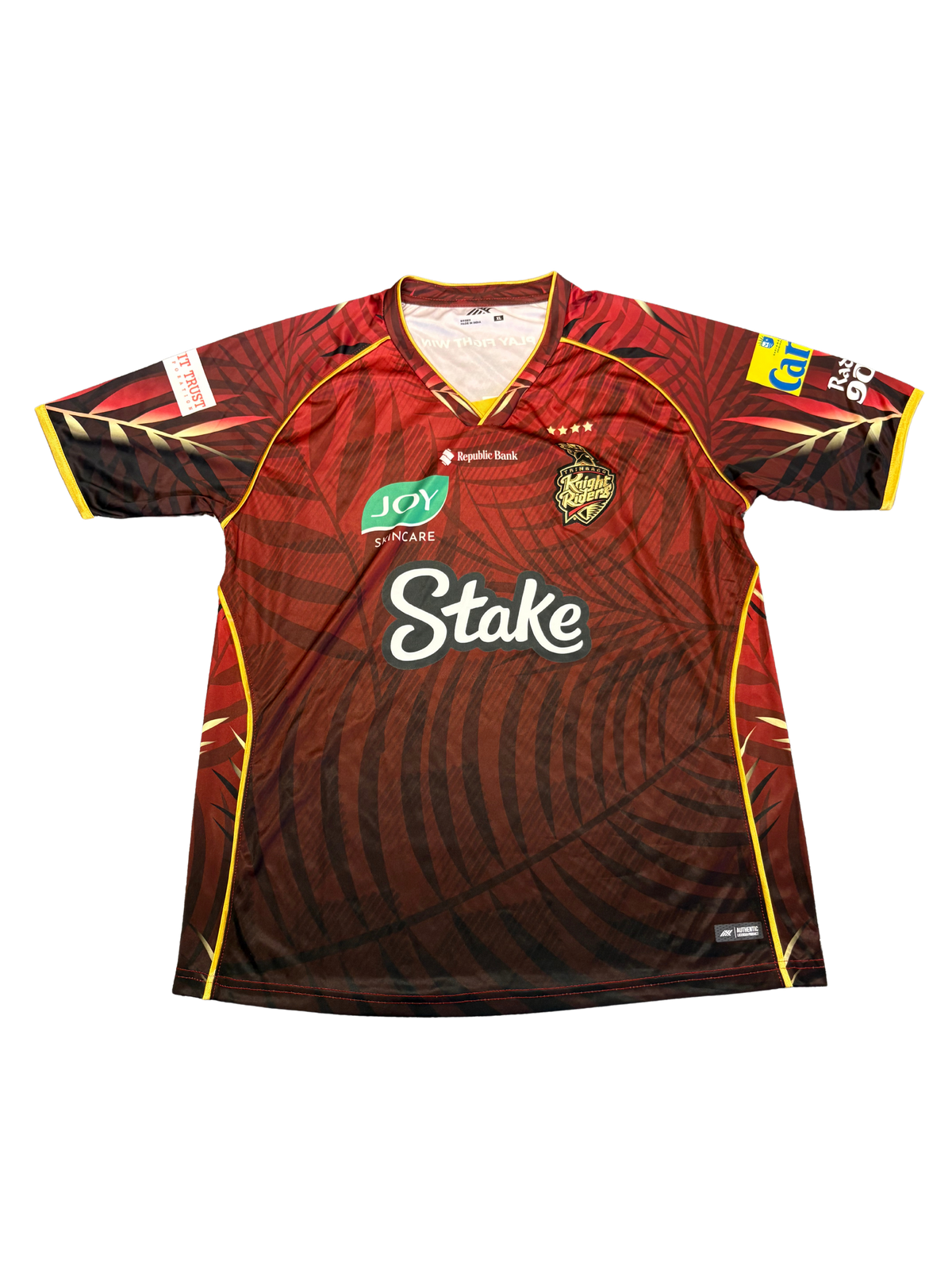 Nicholas Pooran Trinbago Knight Riders 2025 CPL Match Issue SS Playing Shirt