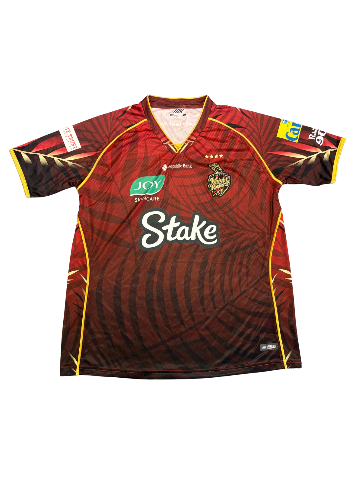 Akeal Hosein Trinbago Knight Riders 2025 CPL Match Issue SS Playing Shirt