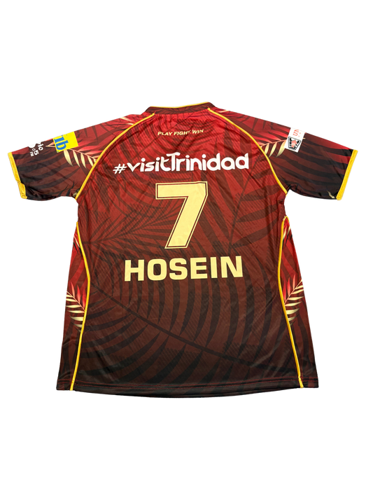 Akeal Hosein Trinbago Knight Riders 2025 CPL Match Issue SS Playing Shirt