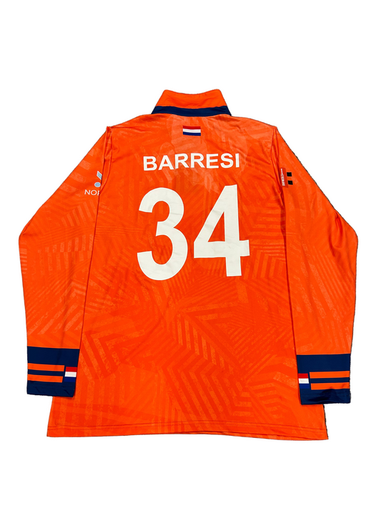 Wesley Barresi Netherlands 2023 Cricket World Cup Match Worn LS Playing Shirt