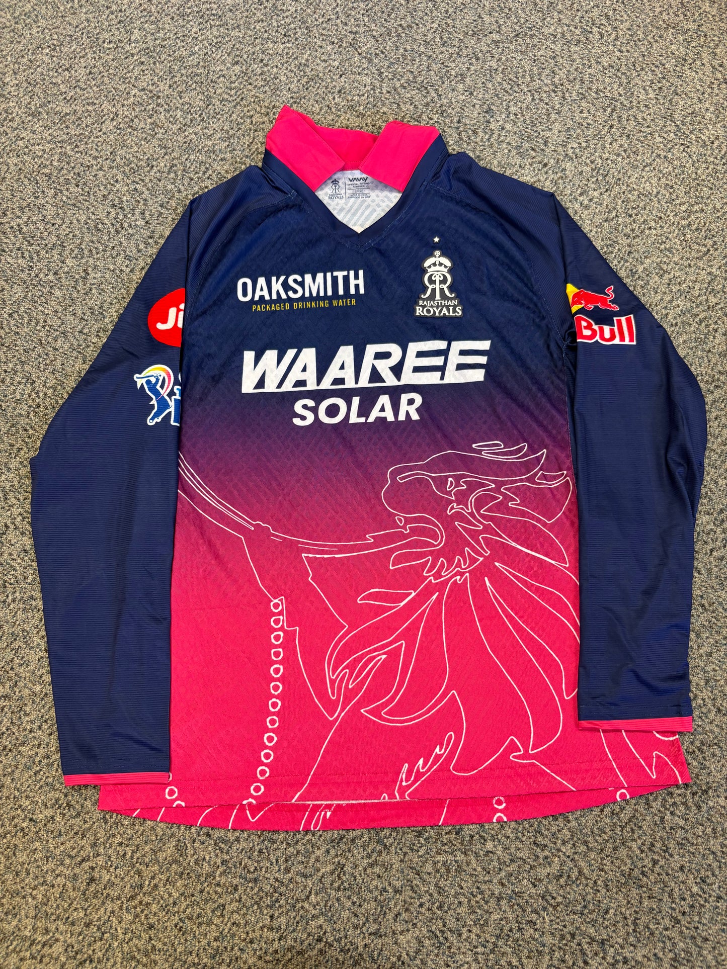 Shimron Hetmyer Rajasthan Royals 2026 IPL Match Issue LS Playing Shirt