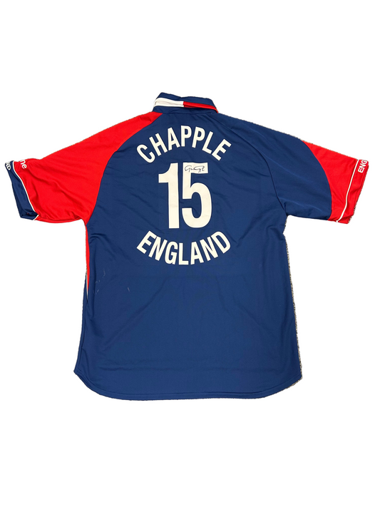 Glen Chapple England 2006 ODI Signed Match Issue SS Playing Shirt