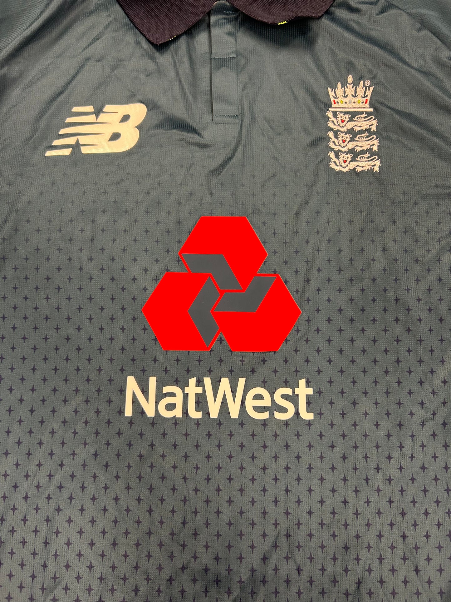 Zak Chappell England Lions 2018 ODI Match Worn SS Playing Shirt