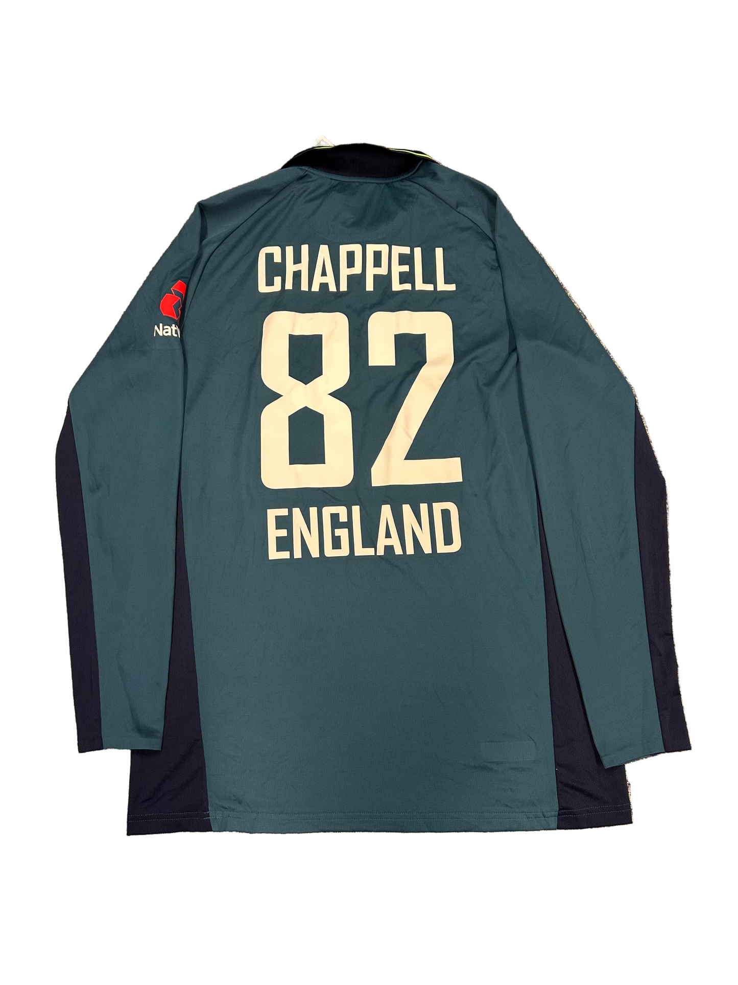 Zak Chappell England Lions 2018 ODI Match Worn LS Playing Shirt