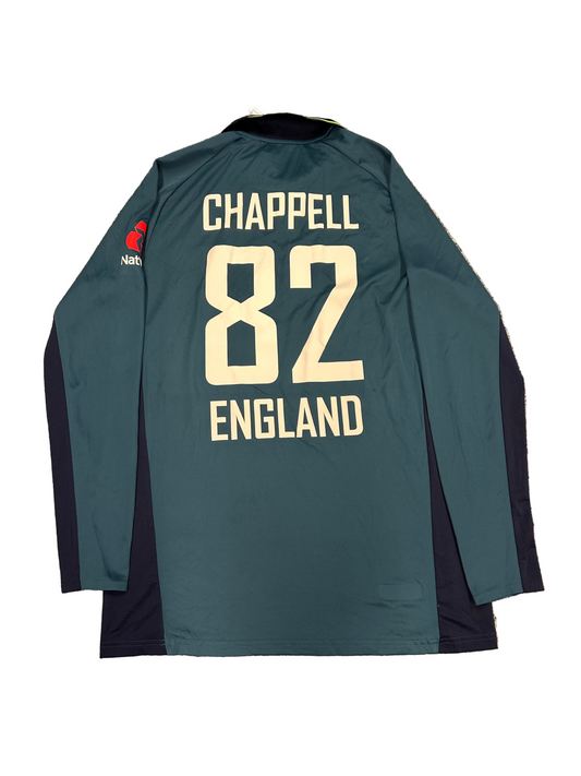 Zak Chappell England Lions 2018 ODI Match Worn LS Playing Shirt