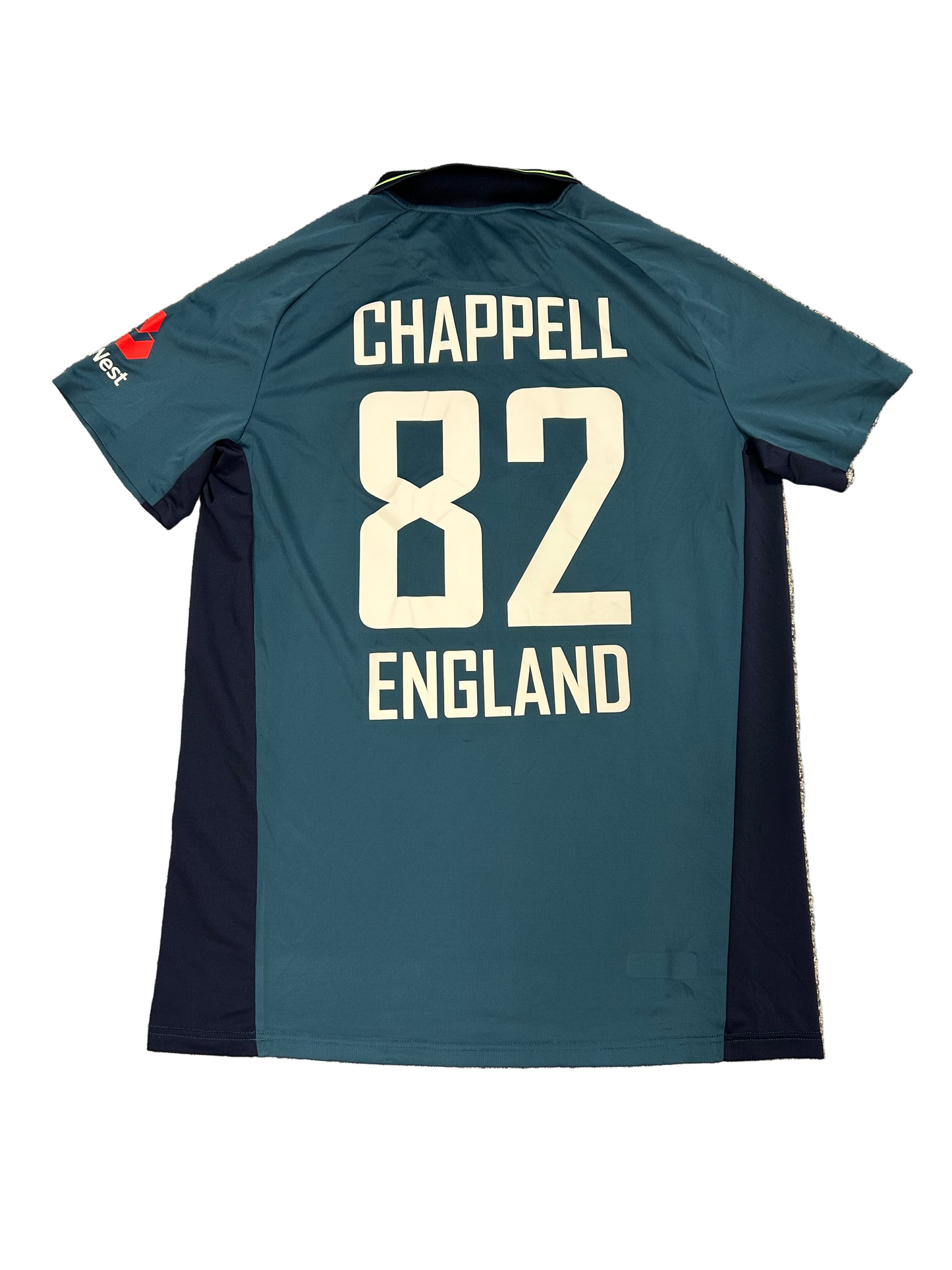 Zak Chappell England Lions 2018 ODI Match Worn SS Playing Shirt