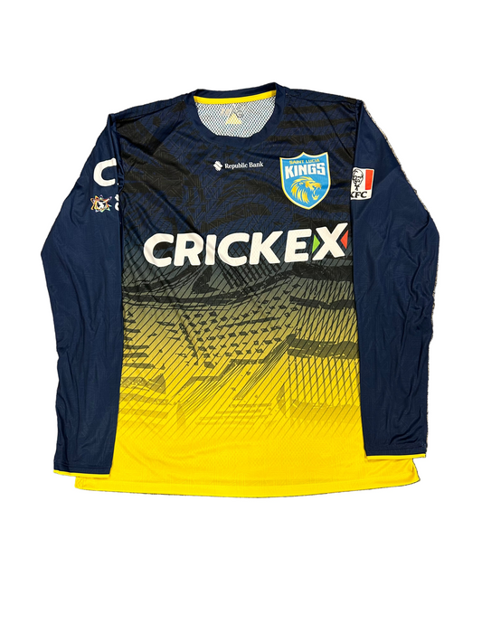 St Lucia Kings 2024 CPL Player Issue LS Training T-Shirt