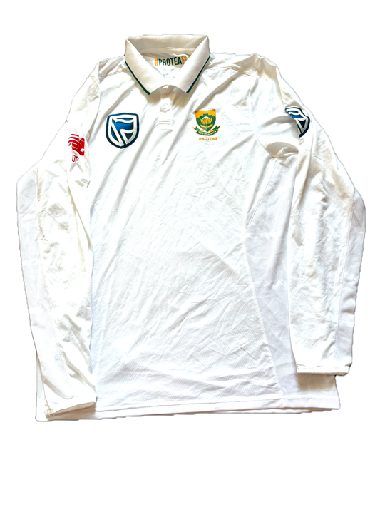 Dane Paterson South Africa 2019 Test Match Issue LS Playing Shirt * Miss Print *