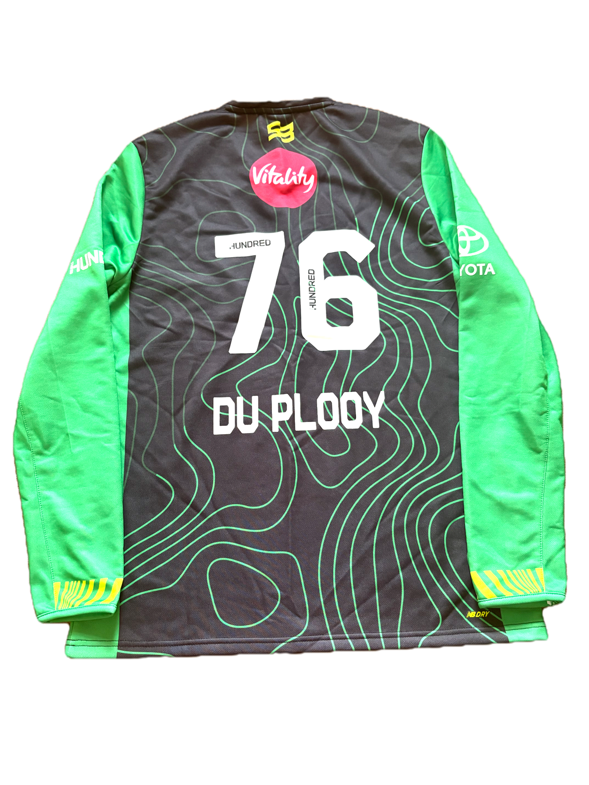 Leus Du Plooy Southern Brave 2025 Hundred Match Worn LS Playing Jumper