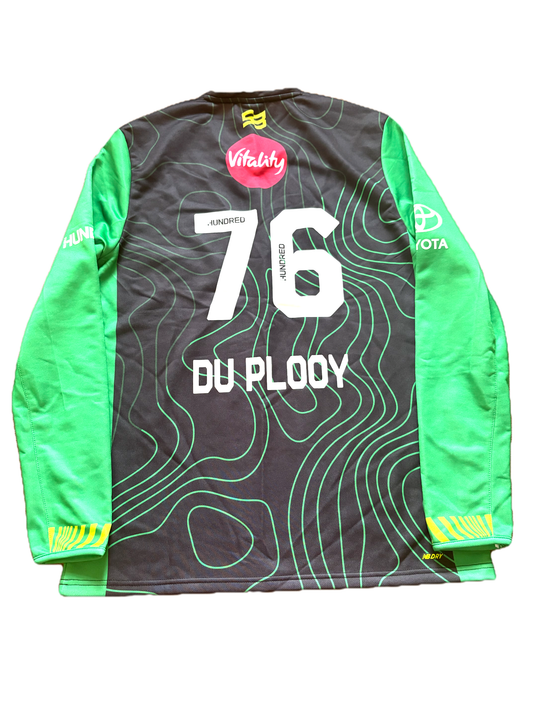 Leus Du Plooy Southern Brave 2025 Hundred Match Worn LS Playing Jumper