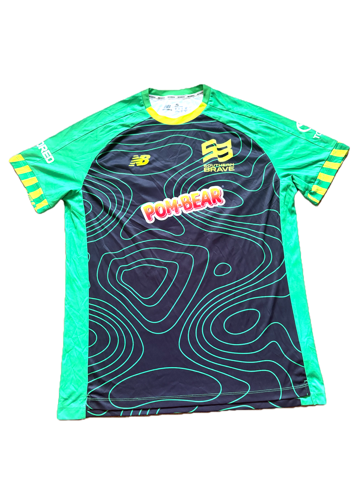 Reece Topley Southern Brave 2025 Hundred Match Worn SS Playing Shirt
