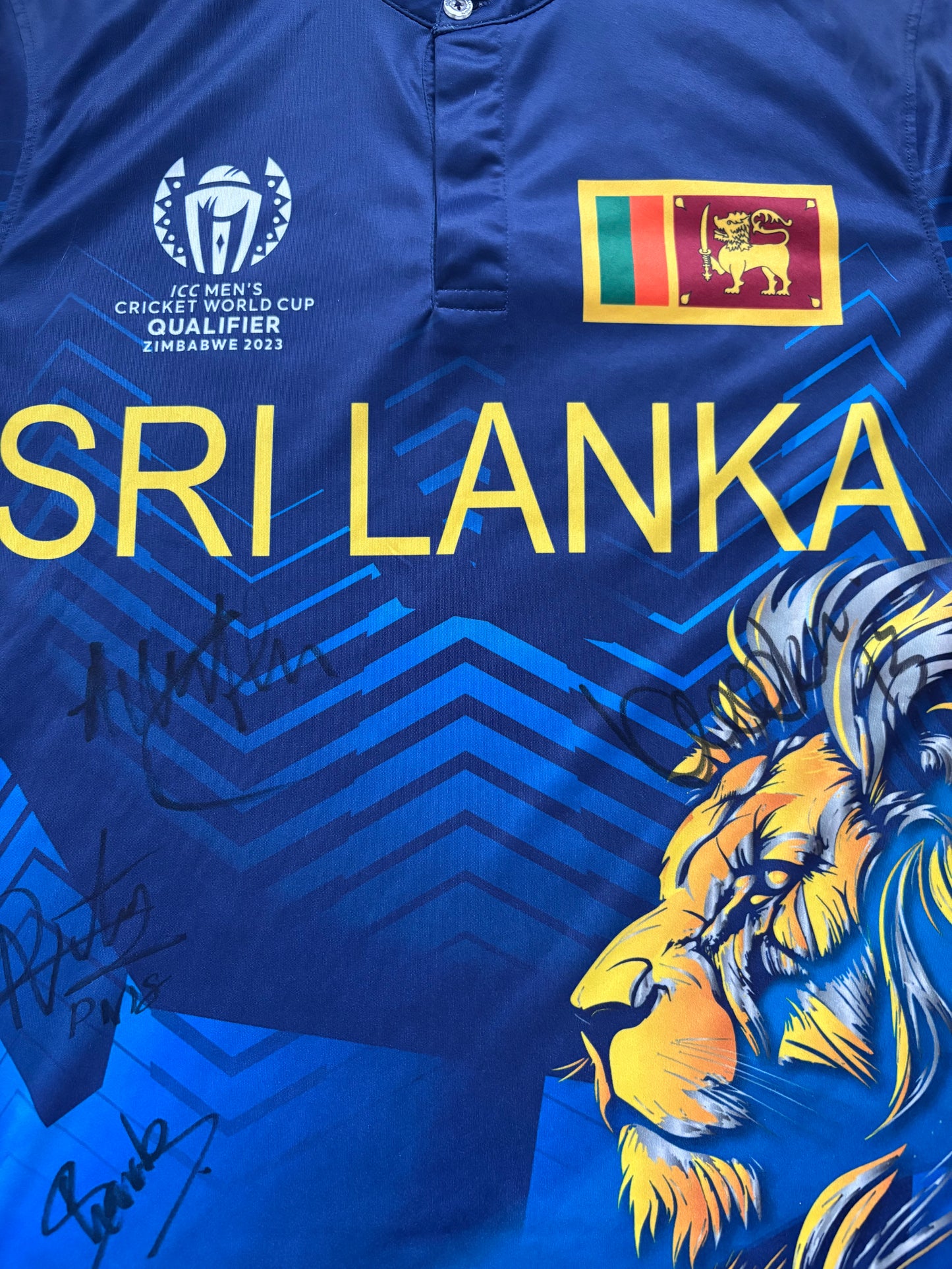 Matheesha Pathirana Sri Lanka 2023 ODI World Cup Qualifier Signed Match Worn SS Playing Shirt
