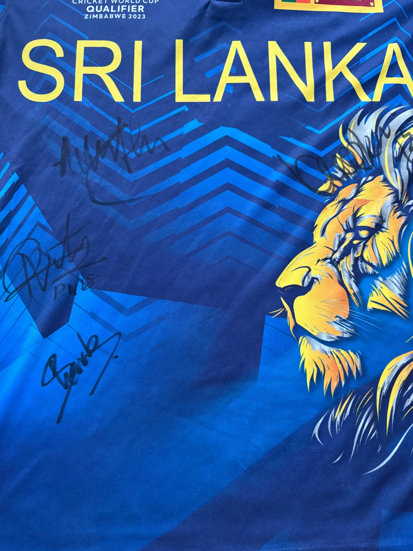 Matheesha Pathirana Sri Lanka 2023 ODI World Cup Qualifier Signed Match Worn SS Playing Shirt