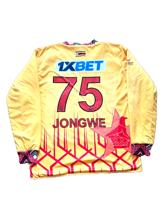 Luke Jongwe Zimbabwe 2024 T20 Match Worn LS Playing Jumper
