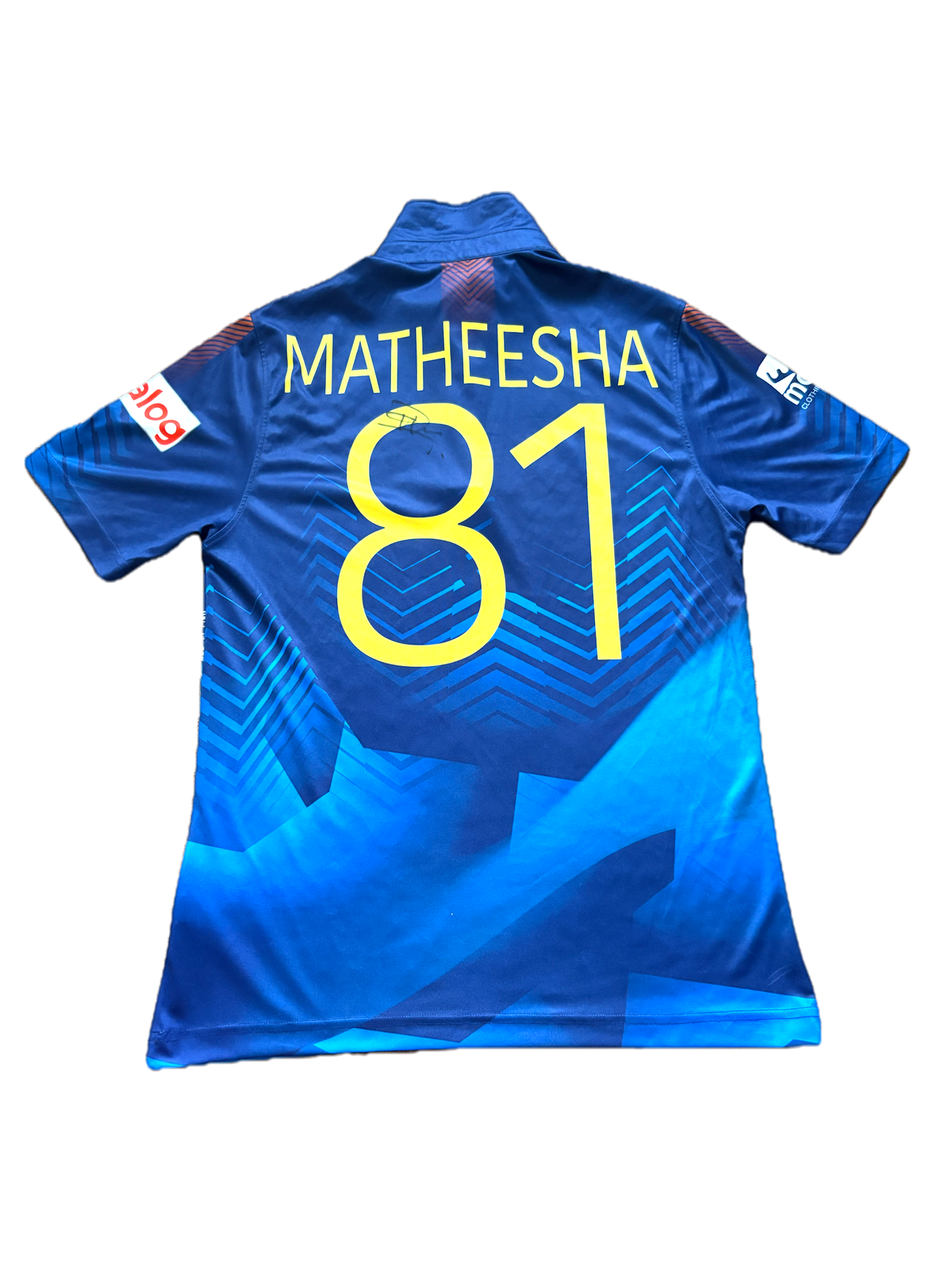 Matheesha Pathirana Sri Lanka 2023 ODI World Cup Qualifier Signed Match Worn SS Playing Shirt