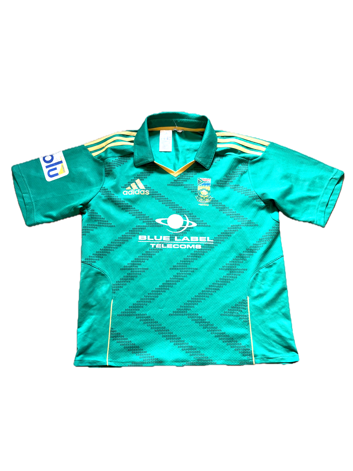 Robin Peterson South Africa 2012 T20 Match Worn SS Playing Shirt
