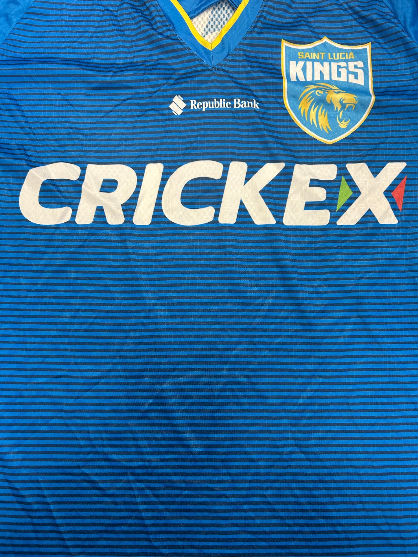 Faf du Plessis St Lucia Kings 2024 CPL Player Issue LS Playing Shirt